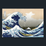 Póster La gran ola de Kanagawa<br><div class="desc">El arte japonés vintage La gran ola de Kanagawa o el poster de las olas.. impresionante obra de arte al estilo ukiyo-e de un gran maestro Katsushika Hokusai.. arte vintage sobre productos modernos de Zazilicious</div>