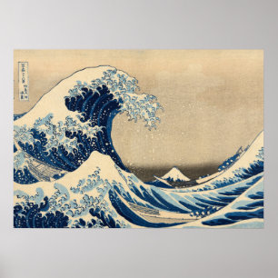 Póster La gran ola de Katsushika Hokusai