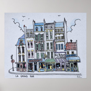 Póster La Grand Rue   Boulogne-Sur-Mer, Francia