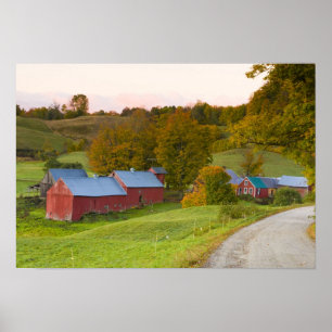 Póster La granja de Jenne en Woodstock, Vermont. Caída