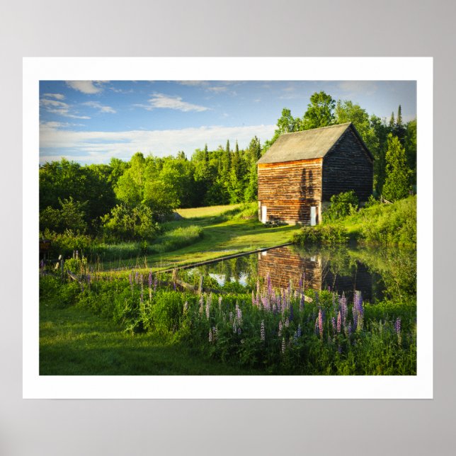 Póster La granja John Brown en los Adirondacks, N.Y. (Frente)
