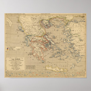 Póster La Grecia, les cotes de l'Asie Mineure