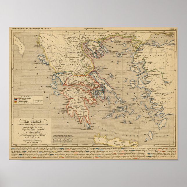 Póster La Grecia, les cotes de l'Asie Mineure (Frente)