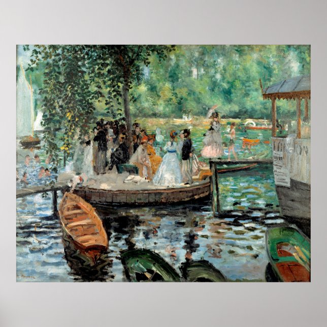 Póster La Grenouillère Auguste Renoir (Frente)