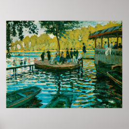 Póster La Grenouillere - Claude Monet - 1869