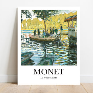 Póster La Grenouillère por Claude Monet