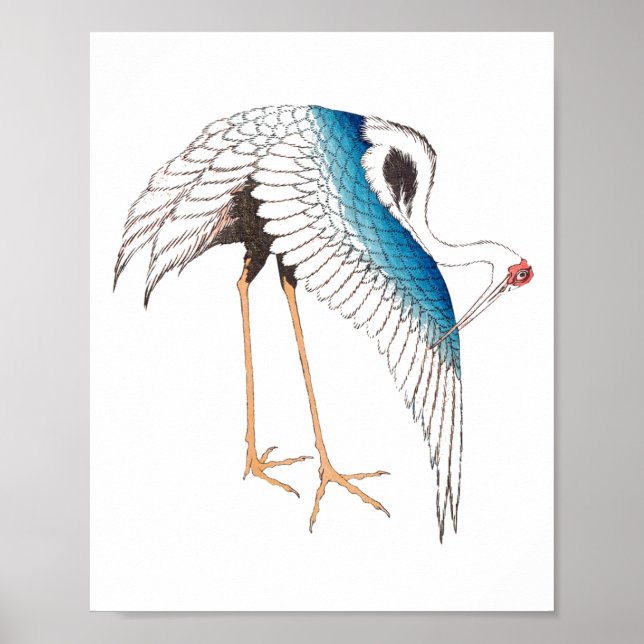Póster La grulla de Hokusai (Frente)