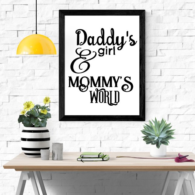Póster La guardería mundial de papá y Chica de mamá (Subido por el creador)