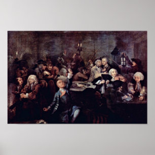 Póster La guarida de juego "por Hogarth Guillermo