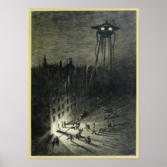 Póster La Guerra de los Mundos (1906) (Frente)