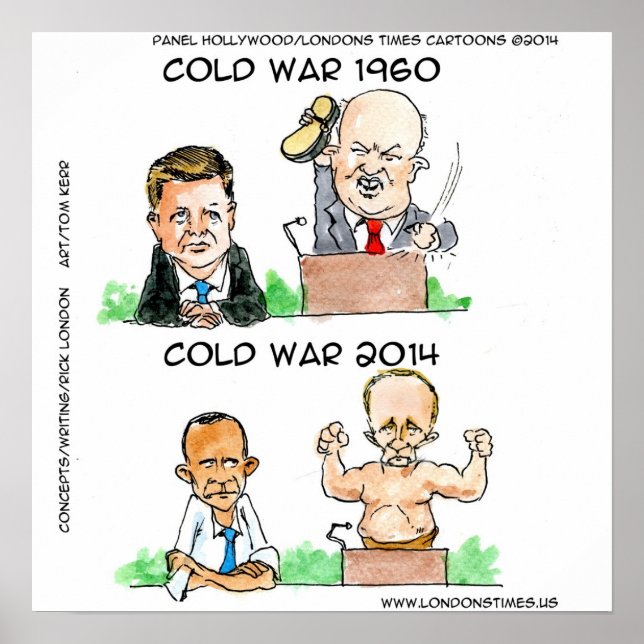 Póster La Guerra Fría Ucrania Rusia y Estados Unidos grac (Frente)