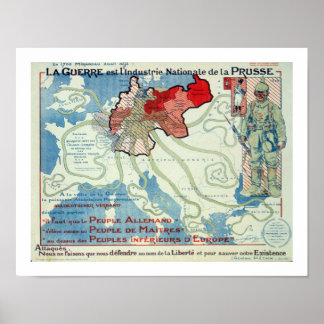 Póster La Guerre est l'Industrie Nationale de la Prusse