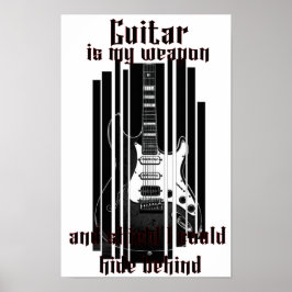 Póster La guitarra es mi arma, poster