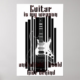 Póster La guitarra es mi arma, poster
