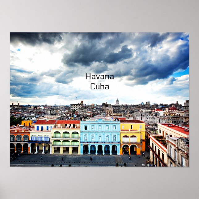 Póster La Habana, Cuba (Frente)