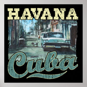 Póster La Habana Cuba Graffiti Street Art - Love Habana