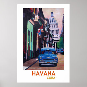 Póster La Habana Cuba - Poster de estilo retro II