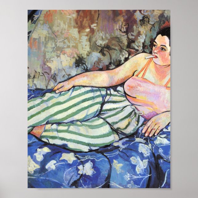 Póster La Habitación Azul De Suzanne Valadon (Frente)