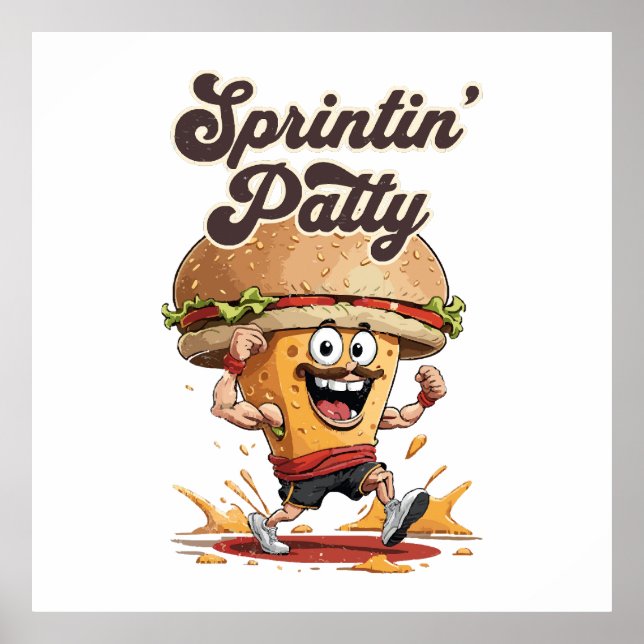 Póster La Hamburguesa Corredora (Frente)