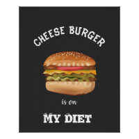La hamburguesa de queso está en mi camisa de la di