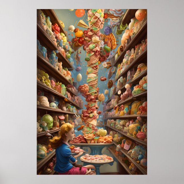 Póster La heladería y la lonchería para todos (Frente)