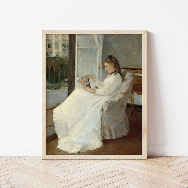 Póster La hermana del artista en una ventana | Berthe Mor (Subido por el creador)