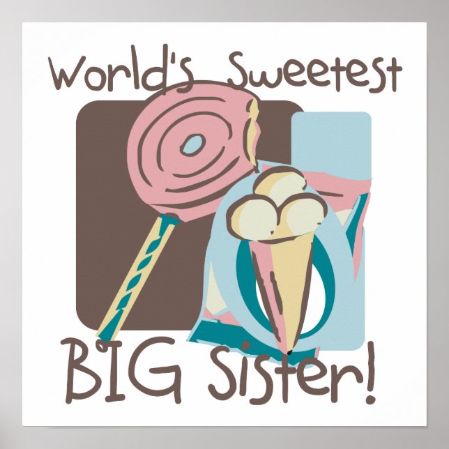 Póster La hermana mayor más dulce del mundo (Frente)