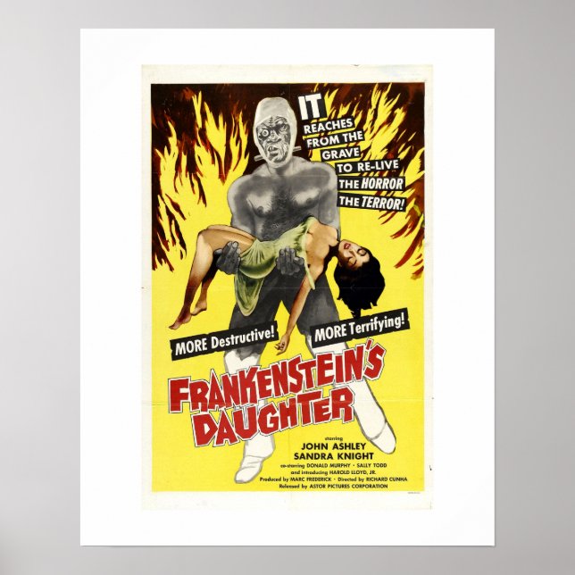 Póster La hija de Frankenstein (Frente)