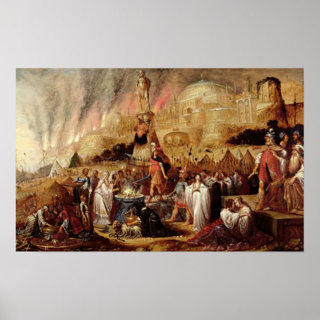 Póster La hija de Jefthah, 1643 (Frente)