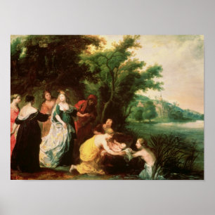 Póster La hija del Pharaoh que descubre a Moses