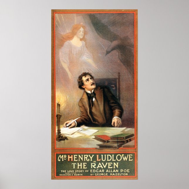 Póster La historia de amor de Edgar Allan Poe (Frente)