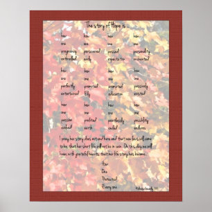 Póster La historia de la esperanza - negación beverly