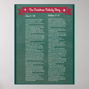 Póster La historia de la natividad del navidad - en
