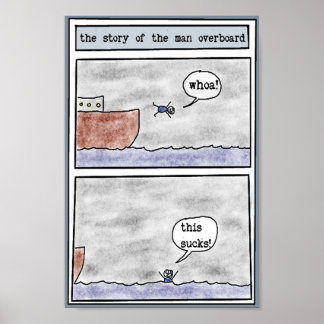 Póster la historia del hombre al margen