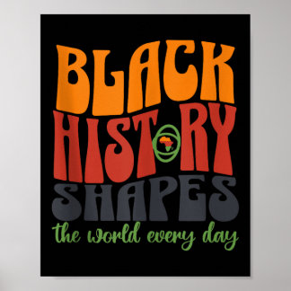 Póster La Historia Negra Da Forma Al Mundo Todos Los Días