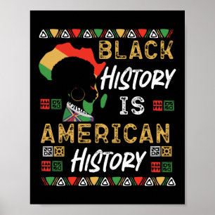 Póster La historia negra es el orgullo negro de la histor