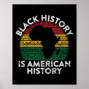 Póster La historia negra es el regalo de la historia amer