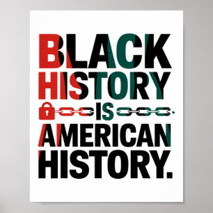 Póster La historia negra es historia estadounidense - Áfr