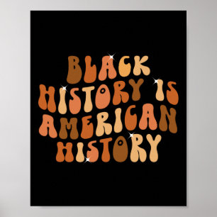 Póster La Historia Negra Es Historia Estadounidense, Bhm 