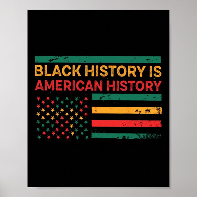 Póster La Historia Negra Es Historia Estadounidense - His (Frente)