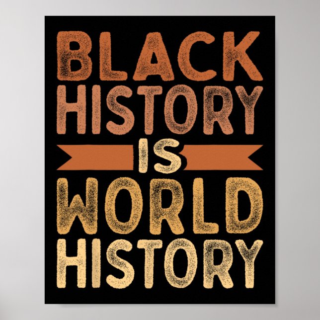 Póster La Historia Negra Es Historia Mundial De Afroameri (Frente)