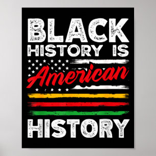 Póster La historia negra es la bandera estadounidense de