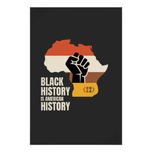 Póster La historia negra es la cultura y el patrimonio de