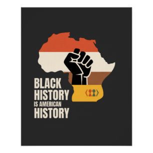 Póster La historia negra es la cultura y el patrimonio de