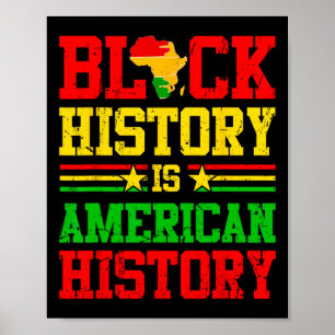 Póster La historia negra es la historia americana afroame