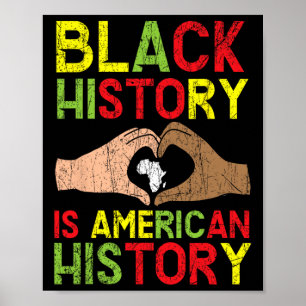 Póster La historia negra es la historia americana afroame