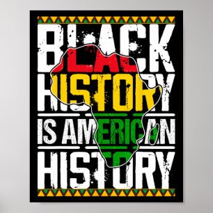 Póster La historia negra es la historia americana Patriót