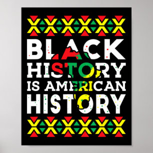 Póster La historia negra es la historia estadounidense co