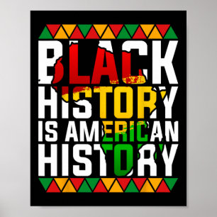 Póster La historia negra es la historia estadounidense co