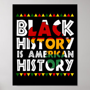Póster La historia negra es la historia estadounidense co